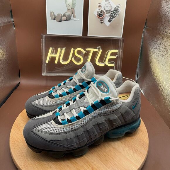 NIKE AIR VAPORMAX 95’ LOW SNEAKER NEO-TURQUOISE/GREY/BLACK MENS SIZE 8 main image 8